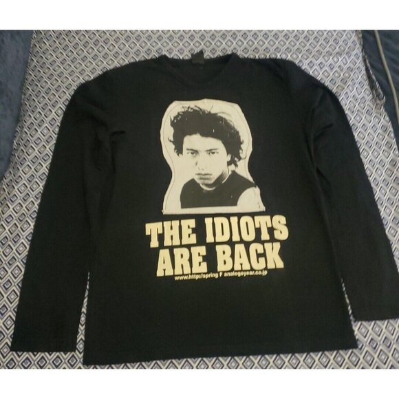 Punk Rock Band 25 British THE IDIOTS ARE BACK Men's Long Sleeve T-Shirt Size XL - Picture 2 of 13